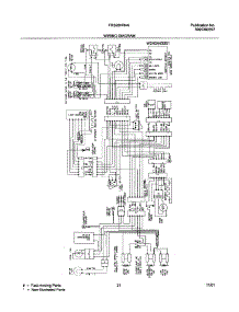 21 - Wiring Diagram parts for Frigidaire Refrigerator FRS26HR4AQ1 from AppliancePartsPros.com