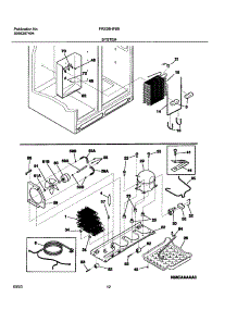 13 - System parts for Frigidaire Refrigerator FRS26HF6BB2 from AppliancePartsPros.com