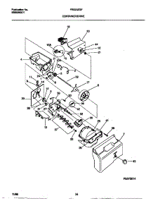 09 - Container / Drive parts for Frigidaire Refrigerator FRS20ZGFB0 from AppliancePartsPros.com