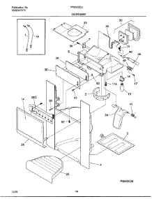 14 - Dispenser parts for Frigidaire Refrigerator FRS20ZGJB2 from AppliancePartsPros.com
