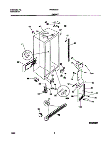 04 - Cabinet parts for Frigidaire Refrigerator FRS20ZGGW0 from AppliancePartsPros.com