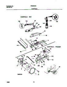 06 - Controls parts for Frigidaire Refrigerator FRS20ZGGW0 from AppliancePartsPros.com