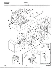 18 - Ice Maker parts for Frigidaire Refrigerator FRS20ZGJB2 from AppliancePartsPros.com