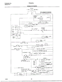 20 - Wiring Schematic parts for Frigidaire Refrigerator FRS20ZGJB2 from AppliancePartsPros.com