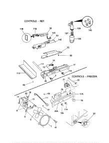 Controls parts for Frigidaire Refrigerator FRS20ZGGB3 from AppliancePartsPros.com