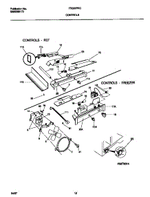 06 - Controls parts for Frigidaire Refrigerator FRS22PRCW3 from AppliancePartsPros.com
