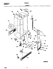 04 - Cabinet parts for Frigidaire Refrigerator FRS20ZGJD0 from AppliancePartsPros.com