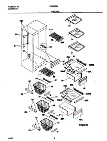 05 - Shelves parts for Frigidaire Refrigerator FRS20ZGJD0 from AppliancePartsPros.com