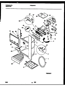 10 - Ice Door, Dispenser And Water Tanks parts for Frigidaire Refrigerator FRS22WHAD0 from AppliancePartsPros.com