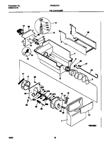 09 - Ice Container parts for Frigidaire Refrigerator FRS20ZGGB2 from AppliancePartsPros.com