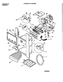 08 - I & W Dispenser (Door) parts for Frigidaire Refrigerator FRS22WHBD0 from AppliancePartsPros.com