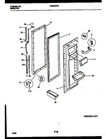 03 - Refrigerator Door Parts parts for Frigidaire Refrigerator FRS22WRAW1 from AppliancePartsPros.com