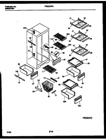05 - Shelves And Supports parts for Frigidaire Refrigerator FRS22WRAW1 from AppliancePartsPros.com