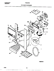 08 - Ice & Water Dispenser parts for Frigidaire Refrigerator FRS22WRCD3 from AppliancePartsPros.com