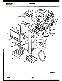 08 - Ice Door, Dispenser And Water Tanks parts for Frigidaire Refrigerator FRS22WRAW1 from AppliancePartsPros.com