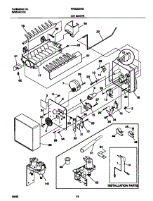10 - Ice Maker parts for Frigidaire Refrigerator FRS20ZRGB9 from AppliancePartsPros.com