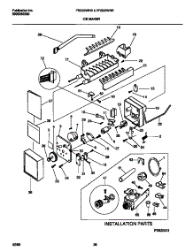 10 - Ice Maker parts for Frigidaire Refrigerator FRS22WNBD1 from AppliancePartsPros.com