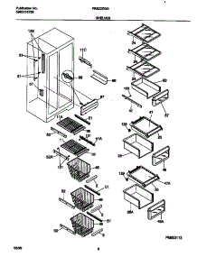 05 - Shelves parts for Frigidaire Refrigerator FRS22ZGGD4 from AppliancePartsPros.com