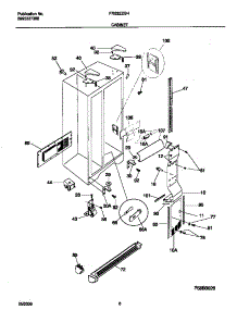 04 - Cabinet parts for Frigidaire Refrigerator FRS22ZGHD4 from AppliancePartsPros.com