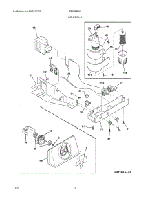 11 - Controls parts for Frigidaire Refrigerator FRS26R2AQF from AppliancePartsPros.com