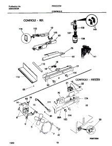 06 - Controls parts for Frigidaire Refrigerator FRS22ZGHB3 from AppliancePartsPros.com