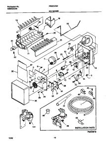 10 - Ice Maker parts for Frigidaire Refrigerator FRS22ZGHB3 from AppliancePartsPros.com