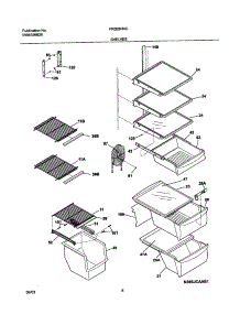 09 - Shelves parts for Frigidaire Refrigerator FRS26R4CW1 from AppliancePartsPros.com