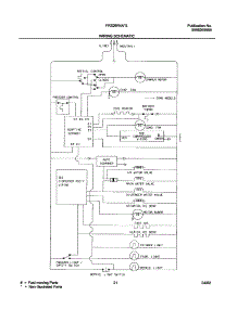 21 - Wiring Schematic parts for Frigidaire Refrigerator FRS26R4AB4 from AppliancePartsPros.com