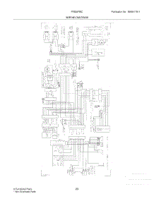 23 - Wiring Diagram parts for Frigidaire Refrigerator FRS26RBCW8 from AppliancePartsPros.com
