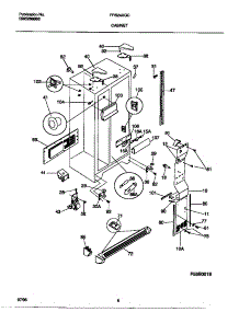 04 - Cabinet parts for Frigidaire Refrigerator FRS24XGCD3 from AppliancePartsPros.com