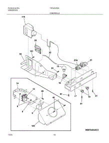 11 - Controls parts for Frigidaire Refrigerator FRS26W2AQ7 from AppliancePartsPros.com