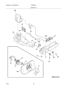11 - Controls parts for Frigidaire Refrigerator FRS26W2AWE from AppliancePartsPros.com