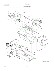 17 - Ice Container parts for Frigidaire Refrigerator FRS26W2AQ7 from AppliancePartsPros.com