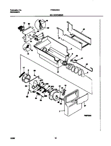 09 - Ice Container parts for Frigidaire Refrigerator FRS24ZGGW2 from AppliancePartsPros.com
