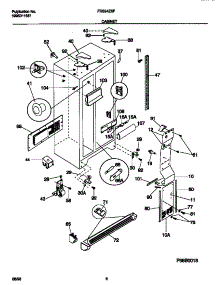 04 - Cabinet parts for Frigidaire Refrigerator FRS24ZSFB1 from AppliancePartsPros.com
