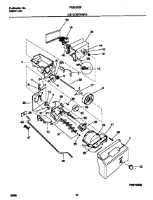 09 - Ice Container parts for Frigidaire Refrigerator FRS24ZSFB1 from AppliancePartsPros.com