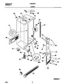 04 - Cabinet parts for Frigidaire Refrigerator FRS24ZRHB3 from AppliancePartsPros.com