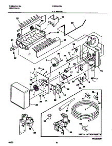 10 - Ice Maker parts for Frigidaire Refrigerator FRS24ZRHB3 from AppliancePartsPros.com