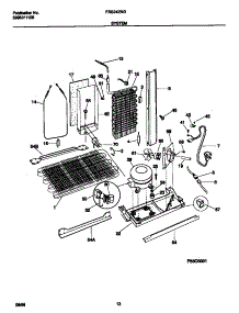 07 - System parts for Frigidaire Refrigerator FRS24ZRGD0 from AppliancePartsPros.com