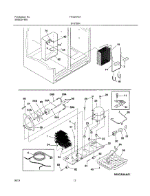 13 - System parts for Frigidaire Refrigerator FRS26F5AW0 from AppliancePartsPros.com