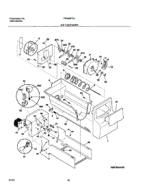 17 - Ice Container parts for Frigidaire Refrigerator FRS26F5AW6 from AppliancePartsPros.com