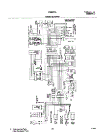21 - Wiring Diagram parts for Frigidaire Refrigerator FRS26F5AB2 from AppliancePartsPros.com