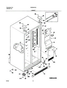 07 - Cabinet parts for Frigidaire Refrigerator FRS26HF5AB2 from AppliancePartsPros.com