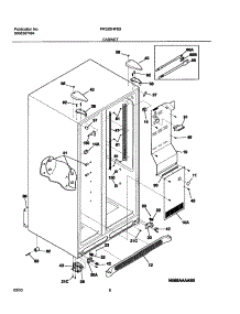 07 - Cabinet parts for Frigidaire Refrigerator FRS26HF6BQ2 from AppliancePartsPros.com