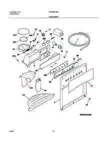 15 - Dispenser parts for Frigidaire Refrigerator FRS26HF6BQ0 from AppliancePartsPros.com