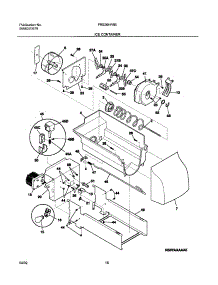 17 - Ice Container parts for Frigidaire Refrigerator FRS26HF6BQ0 from AppliancePartsPros.com