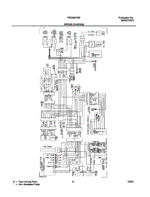 21 - Wiring Diagram parts for Frigidaire Refrigerator FRS26HF6BQ0 from AppliancePartsPros.com