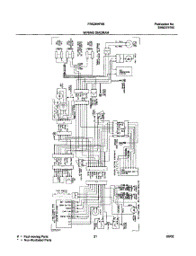21 - Wiring Diagram parts for Frigidaire Refrigerator FRS26HF6BQ1 from AppliancePartsPros.com