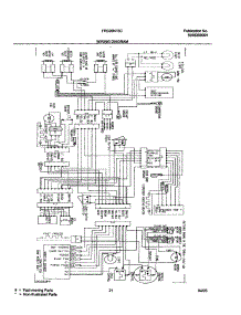 21 - Wiring Diagram parts for Frigidaire Refrigerator FRS26KF5CW0 from AppliancePartsPros.com