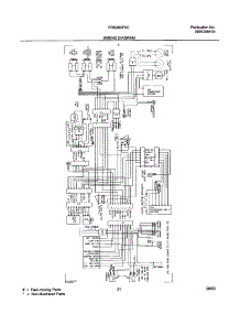 21 - Wiring Diagram parts for Frigidaire Refrigerator FRS26KF5CB1 from AppliancePartsPros.com